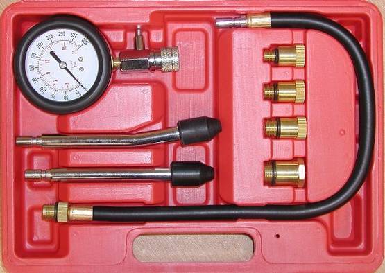 Puristuspainemittari 8-os bensiinimoottoreille - Korjaamotyökalut - 6438152019146 - 1