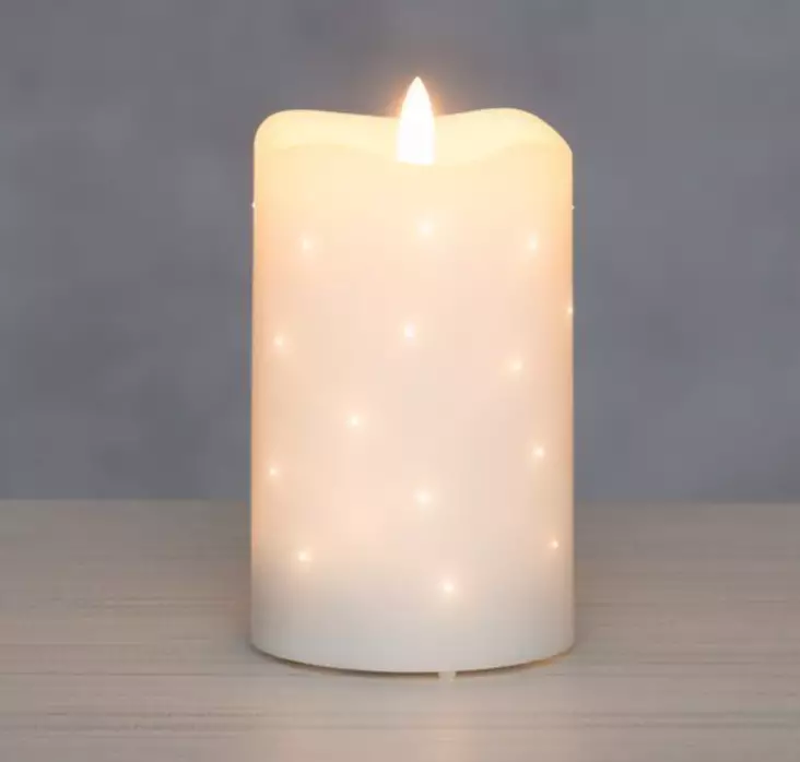 3D LED-pöytäkynttilä valokuiduilla - Kynttilät - 6410416484556 - 1