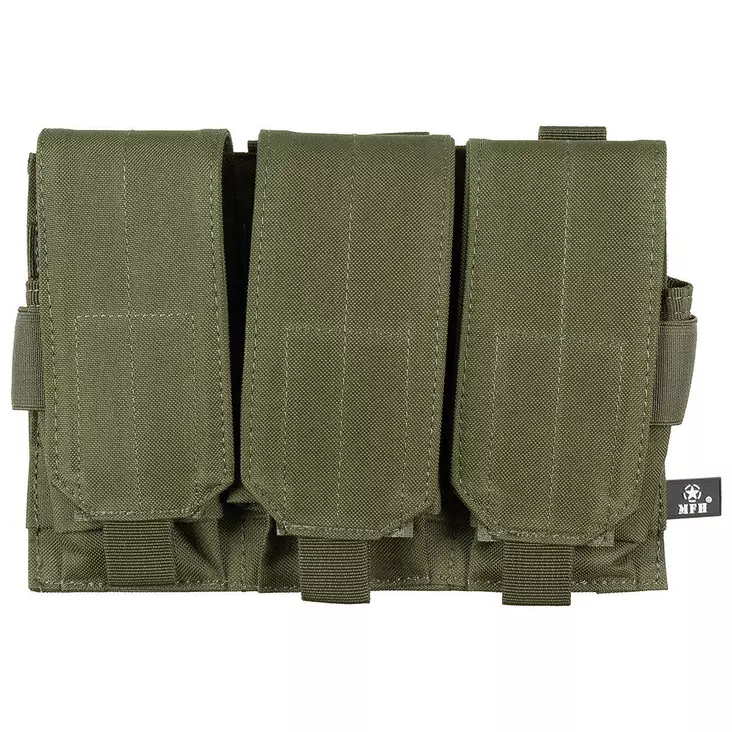 Ammustasku Triple "Molle" OD green - Ase- ja ampumatarvikkeet - 4044633085696 - 1