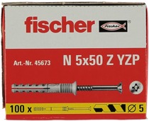 Fischer naulatulppa N 5x50 100 kpl/pkt - Ruuvit ja naulat - 4006209456736 - 1