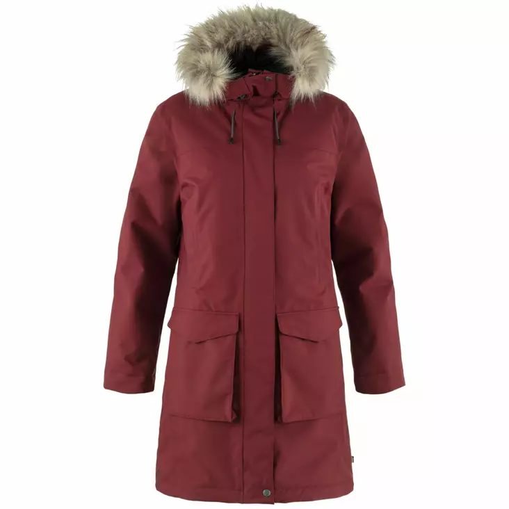 Fjällräven Nuuk Lite Parka W Bordeaux Red - Retkeilyasusteet - 7323450912666 - 1