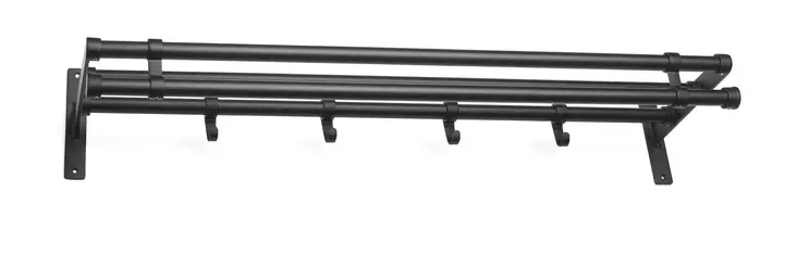 Habo hattuhylly Elegant Plus musta 100cm - Vaatteiden säilytys - 7317900190476 - 1