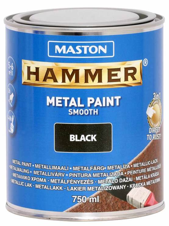 Hammer metallimaali 750 ml - Muut maalit, lakat ja öljyt - 6412490012076 - 1