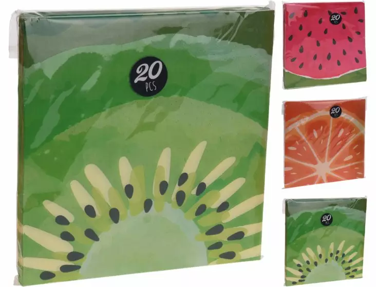 Hedelmä servetit 20 kpl/pkt - Muut keittiötuotteet - 8719202925296 - 1