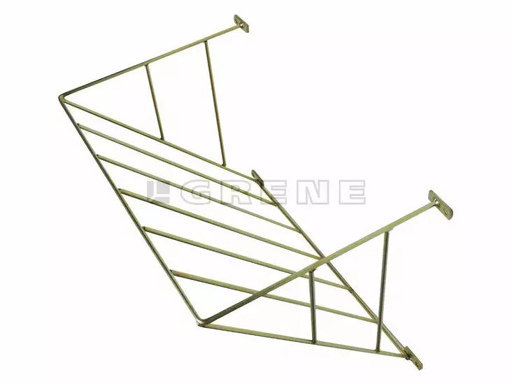 Heinähäkki, seinäkiinnitteinen, galvanoitu - Rehukaukalot - 5700032984426 - 1