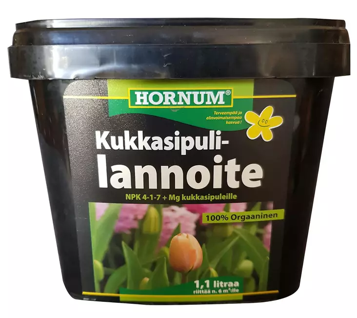 Hornum Kukkasipuliravinne 1 kg - Mullat ja lannoitteet - 5708787700766 - 1