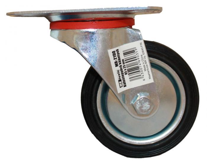 Kalustepyörä kääntyvä 100x30 mm - Kalustepyörät, putkijalat - 6430074690366 - 1