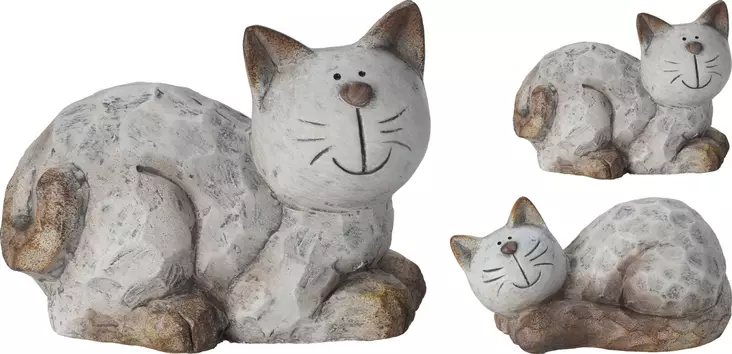 Kissa puutarhapatsas 12 cm - Puutarhapatsaat, koristeet - 8720573489386 - 1