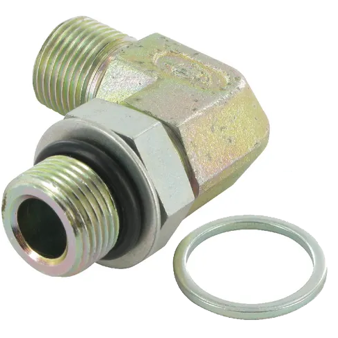 Kulmaliitin suunnattava 1/2" BSP uros/uros 90° - Hydrauliikka - 8719593056746 - 2
