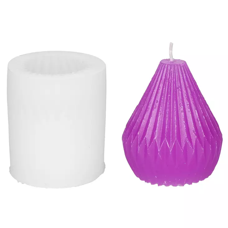 Kynttilämuotti päärynä 7 x 8,5 cm - Askartelutarvikkeet - 6410416303116 - 1