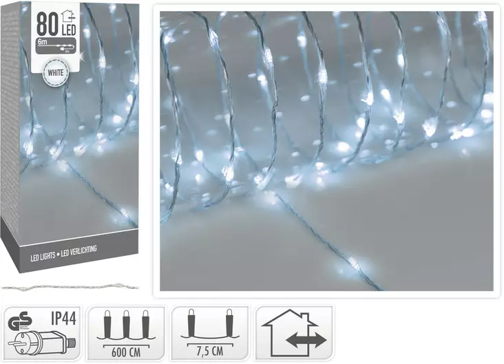 Led-valosarja kirkas 80-os. pehmeä johto - Tunnelmavalot - 8719987973406 - 1