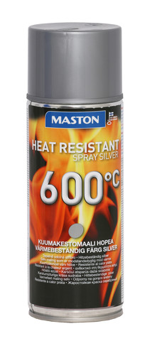 Maston Spray 600°C hopea 400 ml - Spraymaalit - 6412494009966 - 1