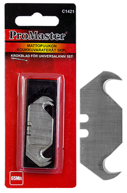 Mattopuukon koukkuvaraterät 5 kpl - Puukot ja veitset - 6420286814216 - 1