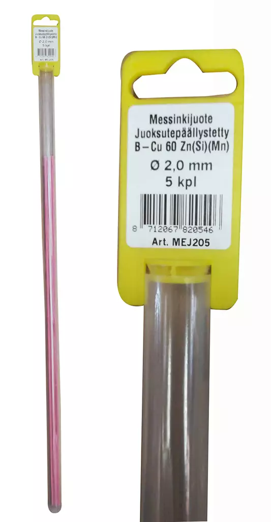 Messinkijuote B-Cu 60 Zn(Si)(Mn) 5kpl - Hitsauspuikot - 8712067820546 - 1