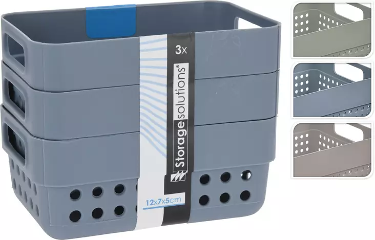 Muovikori 350 ml 3 kpl/pkt - Laatikot ja korit - 8720573139496 - 1