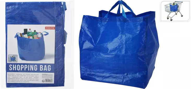 Ostoskassi sininen 37x40x41 cm - Muut säilytystuotteet - 8720573423236 - 1