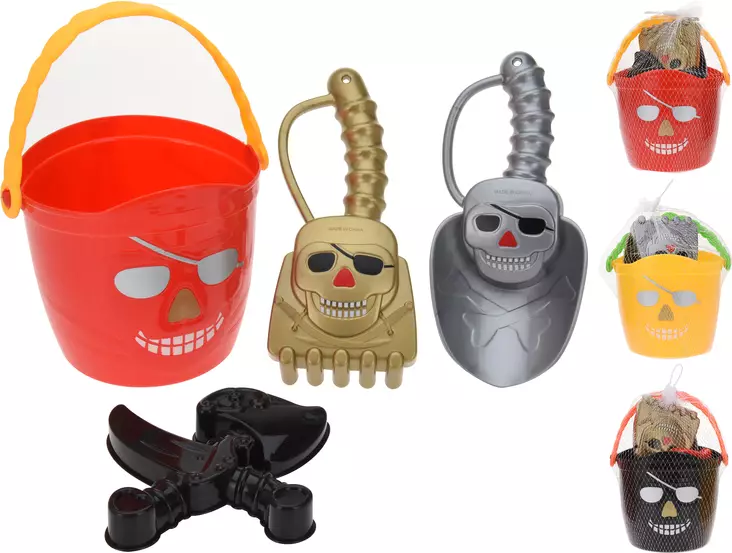 Pirate hiekkalelusetti 4-os. - Kesälelut - 8719202111446 - 1