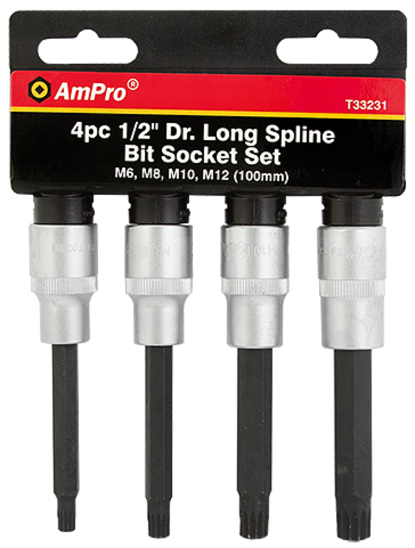 Pitkä XZN-kärkihylsysarja 1/2" 4-os. - Hylsyt ja -sarjat - 795609332316 - 1