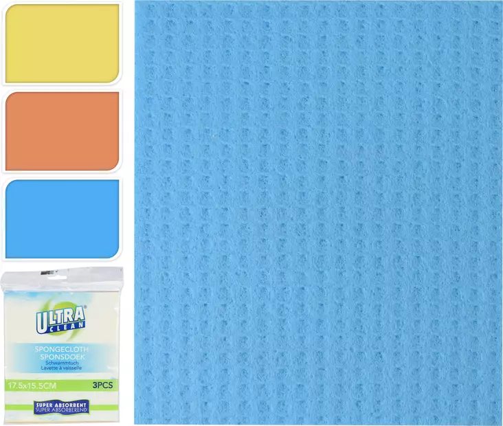 Sienipyyhe 3 kpl/pkt - Yleispuhdistus - 8718158530936 - 1