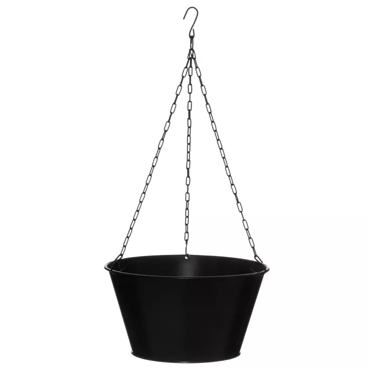 Sinkkiamppeli musta - Ruukut, vaasit, korit - 6410416132006 - 1