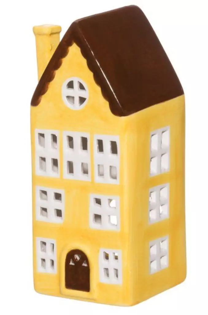 Talolyhty Copenhagen keltainen 20,5 cm - Lyhdyt - 6410416305806 - 1