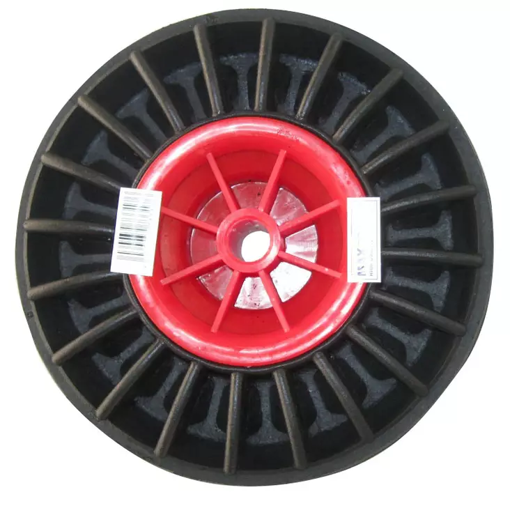 Umpikumipyörä muovivanne 250x80 mm - Kärryt, pyörät - 6430039733176 - 1