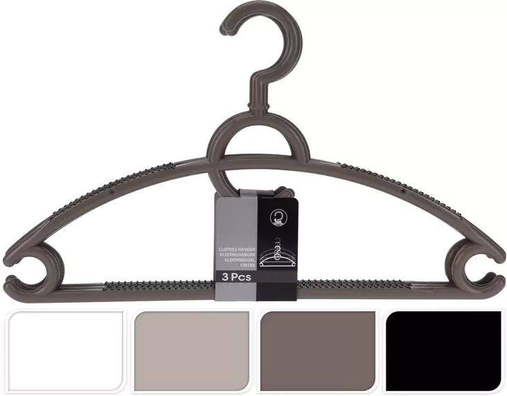 Vaateripustin 3 kpl/pkt - Vaatteiden säilytys - 8719202122626 - 1