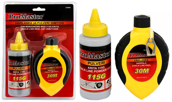 Värilanka 30 m ja pulveri 115 g - Merkkausvälineet - 6420286850696 - 1