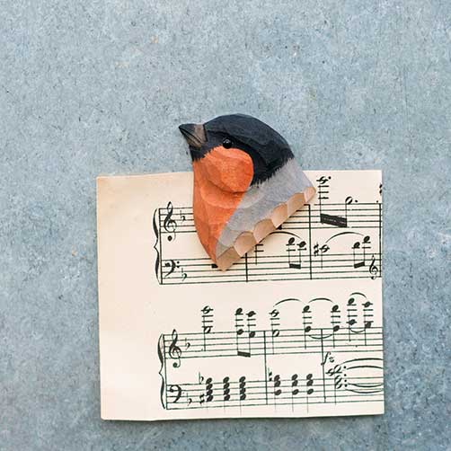 Wildlife Garden magneetti Punatulkku - Luontoaiheiset tuotteet - 7350054764216 - 1