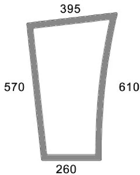 Tuulilasi, alempi oikea (Fendt 716810040070) - Ohjaamon lasit - 3660980067096 - 1