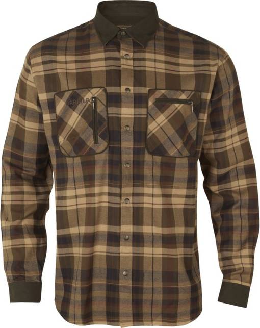 Härkila Pajala Skjorta flanellipaita beige/ruskea - Metsästysasusteet - 5714733555236 - 1