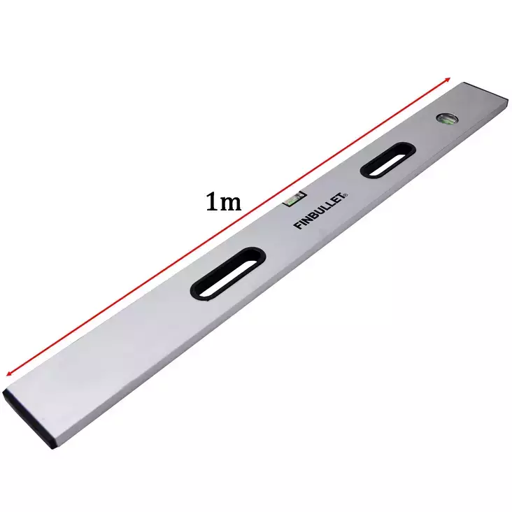 Finbullet Alumiinilinjari 1 m kahvoilla - Mittaus ja merkkaus - 6430017706246 - 1