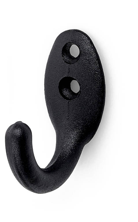 Habo seinäkoukku 141 musta 2 kpl - Seinäkoukut, naulakot - 7317900141706 - 1