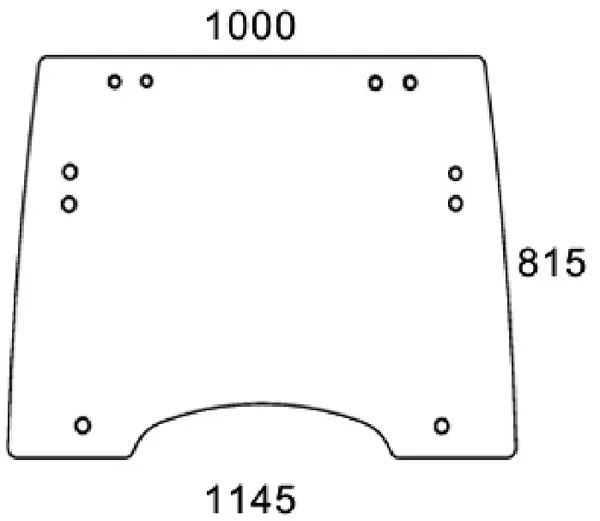 Tuulilasi (CNH 87580303) - Ohjaamon lasit - 8719774801196 - 1