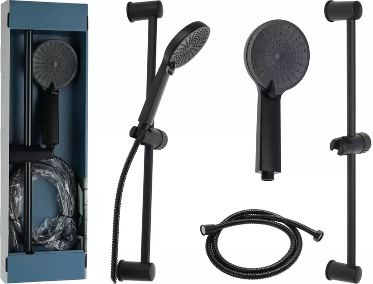 Suihkusetti mattamusta - Hanat, suihkut - 8720573365536 - 1