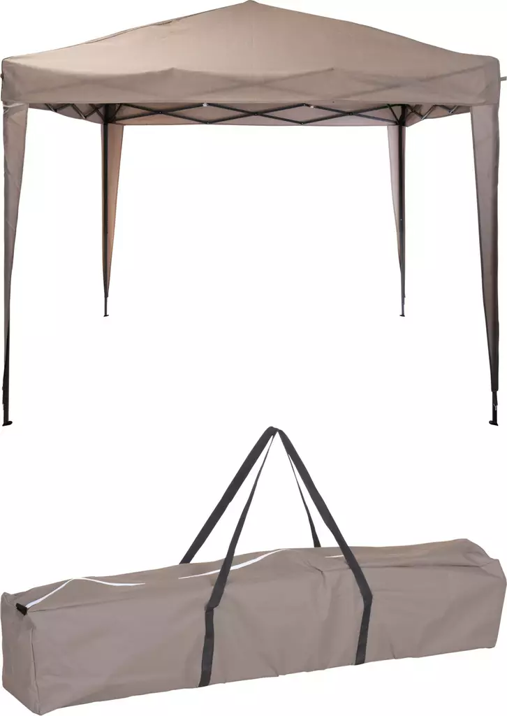Puutarhakatos 3 x 3 m taupe - Puutarhakalusteet - 8720573975926 - 1