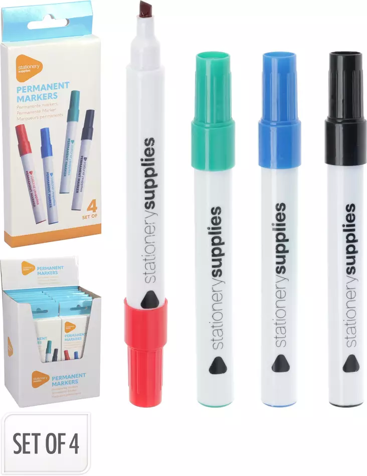 Permanent myymälätussit 4 kpl/pkt - Toimistotarvikkeet - 8721037667326 - 1