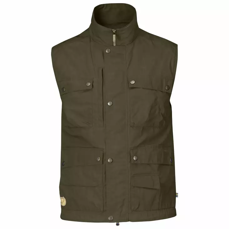 Fjällräven Reporter Lite Vest M Dark Olive - Retkeilyasusteet - 7392158799626 - 1