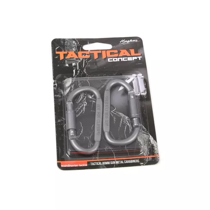 Haghus 80mm taktinen karabiini 2kpl - Muut retkeilytuotteet - 6438212103556 - 1