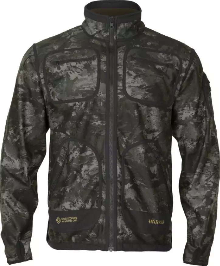 Härkila Kamko NOCTYX WSP fleece takki Black/Willow green - Metsästysasusteet - 5714733668226 - 1