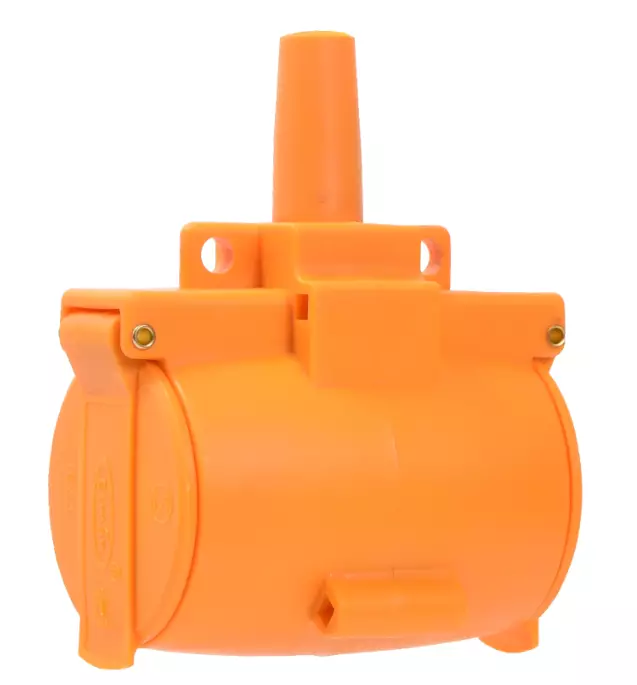 Jatkopistorasia 2-osainen IP44 Tynnyri - Rasiat ja pistokkeet - 6438152079256 - 1