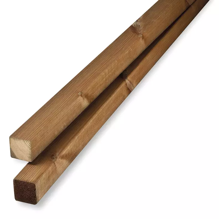 Kestopuu mitallistettu RAW A 48x48 mm ruskea - Terassilaudat - svm000065422096 - 1