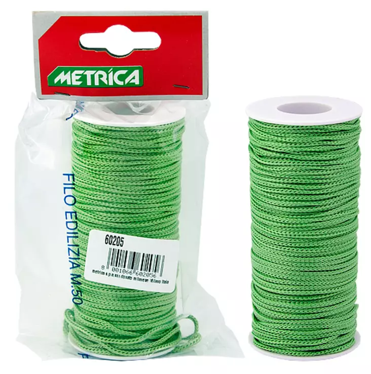 Luotilanka vihreä poly 50 m - Muuraus- ja laatoitusvälineet - 8001066602056 - 2