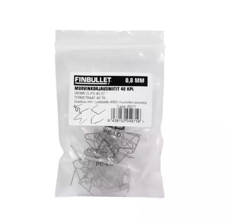 Muovinkorjausniittisarja 40kpl - Askartelutarvikkeet - 6438152049716 - 1