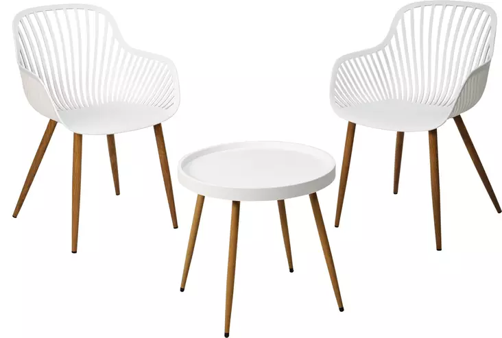 Parvekesetti 2-os. valkoinen - Puutarhakalusteet - 8721037314756 - 1