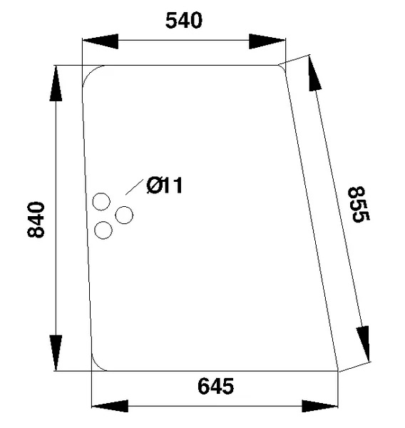Sivulasi (Renault 7700016530) - Ohjaamon lasit - 3660980019446 - 1