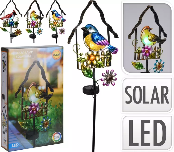 Solar aurinkokennokoriste lintu-aiheella - Tunnelmavalot - 8719987347566 - 1