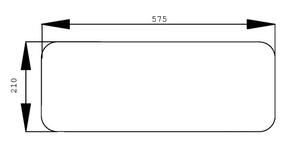 Takalasi, alempi (MF 3714482M1) - Ohjaamon lasit - 3660980022866 - 1