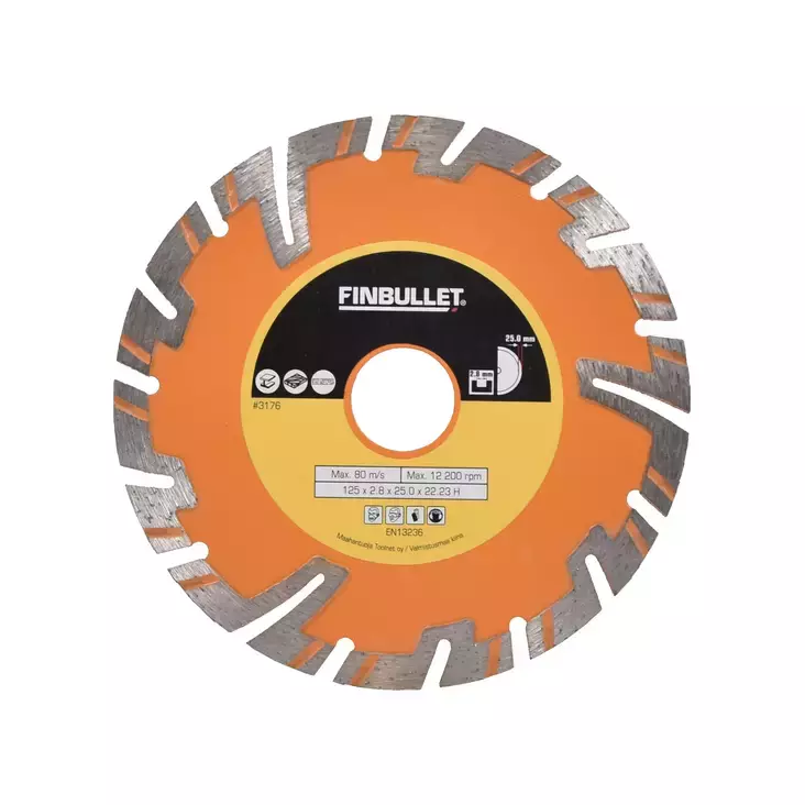 Timanttilaikka 125 mm 2,2 x 7,0 mm - Katkaisulaikat - 6438152031766 - 1