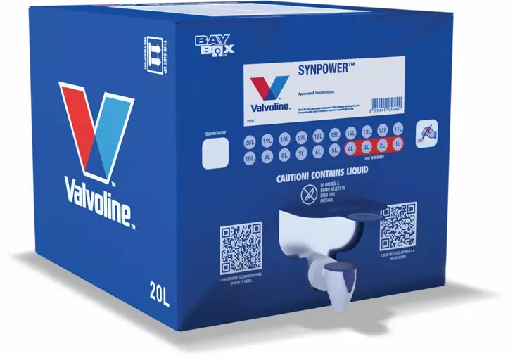 Valvoline SynPower DX1 5W-30 moottoriöljy 20 l Bag In Box - Moottoriöljyt - 8710941018966 - 1